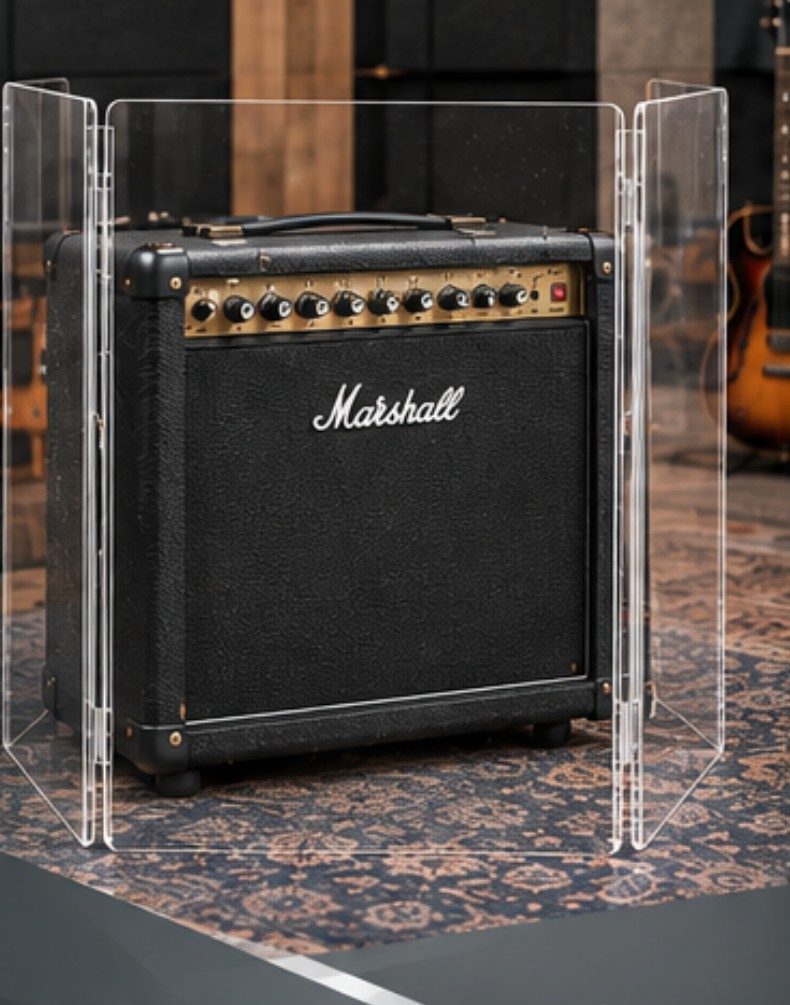 Amp Shield, acoustic screen for amplifiers, VCA Drums